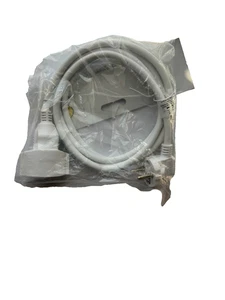 2m Schuko Verlängerungskabel Verlängerung reinweiß Winkelstecker Kabel Strom - Bild 1 von 1