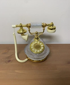 Godinger Lead Crystal French Decorator Telephone - Picture 1 of 5