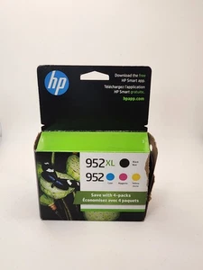 HP 952 XL Black & 952 Cyan Magenta Yellow - Picture 1 of 7