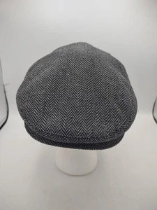 Brixton Hat Size Large 7 1/2 Hooligan Snap Cap Newsboy Gray/Black NWT - Picture 1 of 9