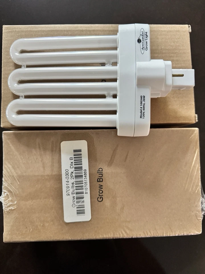 4 AeroGarden MaxGrow Grow Bulbs Deluxe B 100340 26w Hydroponic