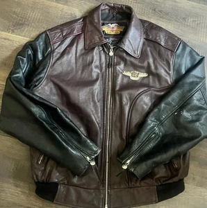 Chaqueta de cuero Harley Davidson 95 aniversario - Imagen 1 de 10