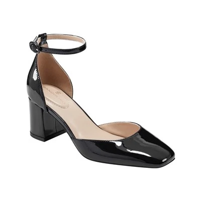 Zapatos de salón Bandolino para mujer Lets Add tacón bloque EE. UU. 7,5 M charol negro usados en excelente estado  Foto 1 de 4