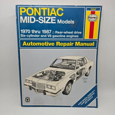 Pontiac Lemans 1970-1987 Shop Service Repair Manual Wiring Diagrams Engine Guide - Image 1 of 4