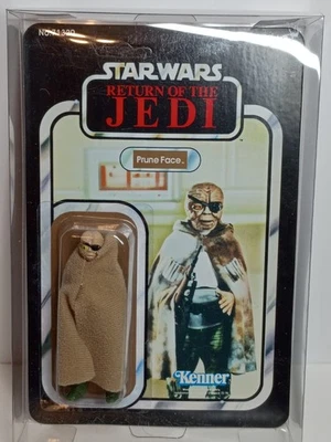 Prune Face  Star Wars ROTJ 1983 Kenner Action Figure  RECARD - Image 1 of 4