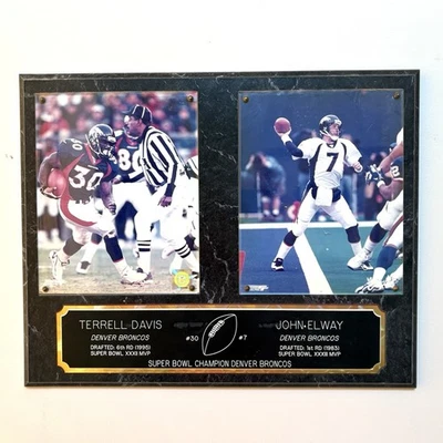 Denver Broncos Super Bowl Champions XXXII 1998 placa de pared foto de jugadores 20 x 16 Foto 1 de 4