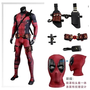 Deadpool 3 Mono Trajes Wade Wilson Juegos con disfraces Disfraz Accesorios Halloween - Imagen 1 de 21