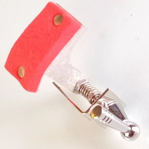 *Ludwig Red Felt Baseball-Bat Muffler Vintage Classic Snare/Tom Drum 60s Chrome* - Picture 1 of 3