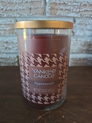 Yankee Candle Applewood 22oz Large 2 Wick Tumbler Candle RARE Fall Scent - Image 1 of 4