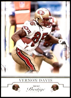 Vernon Davis 2008 Playoff Prestige #85 49ers NFL READ FREE SHIPPING AutographDen - Image 1 of 2