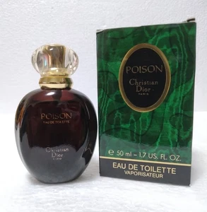 Christian Dior Poison Eau de Toilette 50 ml / 1.7 fl oz with Box Vintage - Picture 1 of 10
