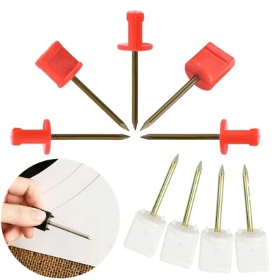 Archery Target Pins Nails Steel Fixed Straw Target Paper Face Foam Bow Shooting - Image 1 of 4