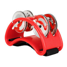 Percussion Foot Tambourine with 4 Pairs of Stainless Steel  & Q7K4