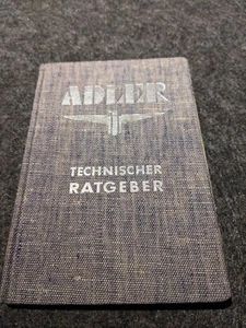ADLER Technischer Ratgeber 1936 , bedienungsanleitung betriebsanleitung - Bild 1 von 9