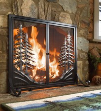 Copper Black Fireplace Screens Doors For Sale Ebay
