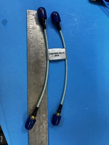 Q  Pair Phase-Matched RF SMA-Male 6" Flexible Coax Cable Tektronix 174-6198-00 - Picture 1 of 1