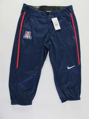 Nike NEW Vapor Pro Arizona Wildcats Mens 30 M Piped Navy Blue 3/4 Baseball Pants Cover