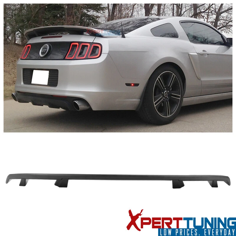 Fits 10-14 Ford Mustang LS Style Rear Trunk Spoiler Matte Black - ABS - Image 1 of 4