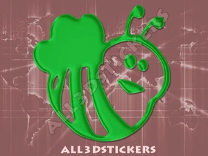 3D Sticker Decal Resin Domed Bee Adhesive Decal  Green - Picture 1 of 1