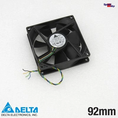 Ventilador enfriador sistema Delta Aub0912vh 92x92x25mm 4 pines 12v bola 0,6a Foto 1 de 4