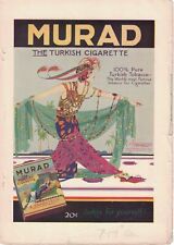 1919 Murad Original tobacco cigarette ad from Century Magazine - Extremely Rare