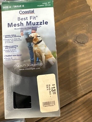 "Bozal cómodo ajustable Coastal Best Fit para perro talla 6 8"" nariz Weimaraner 60-80 lb" Foto 1 de 2