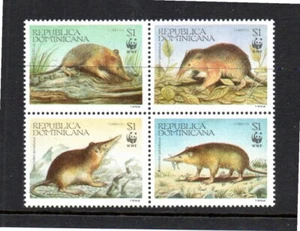 Dominicana 1994 set WWF/animals stamps (Michel 1698/1701) MNH - Picture 1 of 1