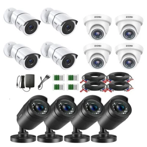 ZOSI 1080p HD CCTV Home Security Camera Bullet IR Night 80ft Vision Outdoor IP66 - Picture 1 of 19