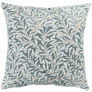 Willow Branch Tapestry Extra-Large Cushion. Duck Egg Blue Morris Style. 23x23" - Picture 1 of 4