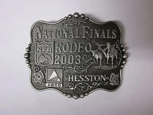 Nagelneu! 2003 Hesston National Finals Rodeo Jugend Gürtelschnalle - Bild 1 von 2