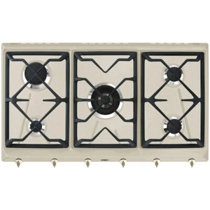 Piano Cottura da Incasso 90 cm 5 Fuochi Gas Avena Smeg SRV896AVOGH2 - Foto 1 di 2