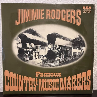 JIMMIE RODGERS Famous Country Music Makers (UK Press) 12" Vinyl Record 2xLP - EX - Imagem 1 de 4