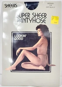 Vintage Sheers Super Sheer Strumpfhose Medium 116 Off Black Lookin Good'  - Bild 1 von 7