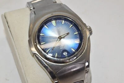Reloj Pulsera Hombre Fossil Azul Analógico Modelo AM-3709 Tono Plateado Resistente al Agua Foto 1 de 4