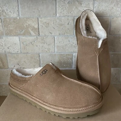 ZAPATILLAS SIN CORDONES UGG NEUMAN GAMUZA CASTAÑO PIEL DE OVEJA CÓMODAS HOMBRE TALLA US 13 Foto 1 de 4