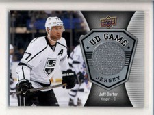 JEFF CARTER 2016/17 UPPER DECK SERIES ONE GAME USED WORN JERSEY AK3601