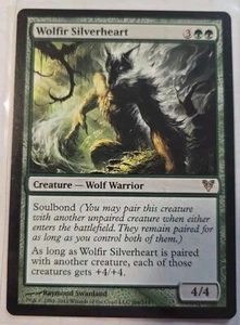 2012 Wizard Coast Magic Gathering Avacyn Restored Wolfir Silverheart 206 Card - Picture 1 of 2