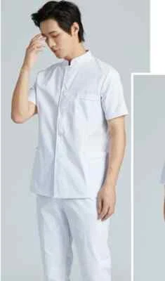 Stand Up Collar Nurse Suit Split Suit Male Oral Cavity Doctor Short Long Sleeve - Image 1 of 4
