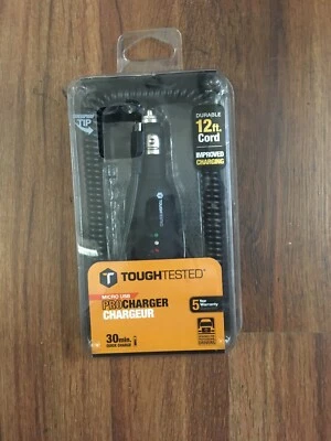 Tough Tested Micro USB Pro Charger 30 Min Charge 12 Ft Cord  - Image 1 of 2