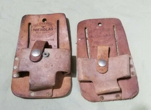 (Lot of 2) Nicholas Tool Belt Tape Measure Pouches, Vintage - Picture 1 of 7