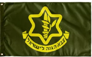 Israel Defense Forces GREEN 3'X5' Flag 100D Tzahal IDF Israeli Military banner - Picture 1 of 3