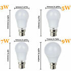 E27 ES B22 BC Dimmable LED Bulb Globe Lights 3W 5W 7W 9W 2835 SMD White Lamps RC