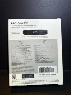 SanDisk PRO-G40 2TB NVMe Portable External SSD - Image 1 of 3