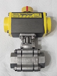 Compactorque # 3TD-020 Actuator w/ 1 in SVF Stainless Steel 1500 PSI Ball Valve - Picture 1 of 7