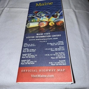 Mapa oficial de autopistas de Maine - Imagen 1 de 4