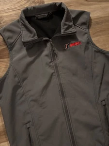 Dunbrooke Archer Workwear IMSA Racing Vest Gray Large Full Zip Sleeveless Jacket - Picture 1 of 10