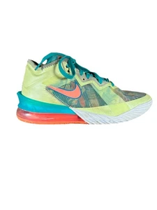 NIKE LEBRON XVIII 18 BAJO BLANCO LIMA-MANGO BRILLANTE TALLA 9 CV7562-300 - Imagen 1 de 7