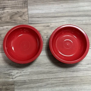 HLC Fiesta Ware Fiestaware 8.5” Soup Salad Cereal Bowl USA Scarlett Red - Picture 1 of 3