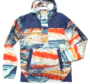 COLUMBIA~NEW!!~MENS M FLASH CHALLENGER COLORFUL HOODED PULL-OVER WINDBREAKER - Picture 1 of 12