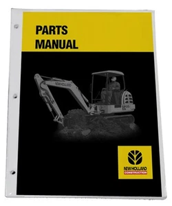 NEW HOLLAND Mini EC15 Excavator Parts Catalog Manual - Part# 75185753 - Picture 1 of 1